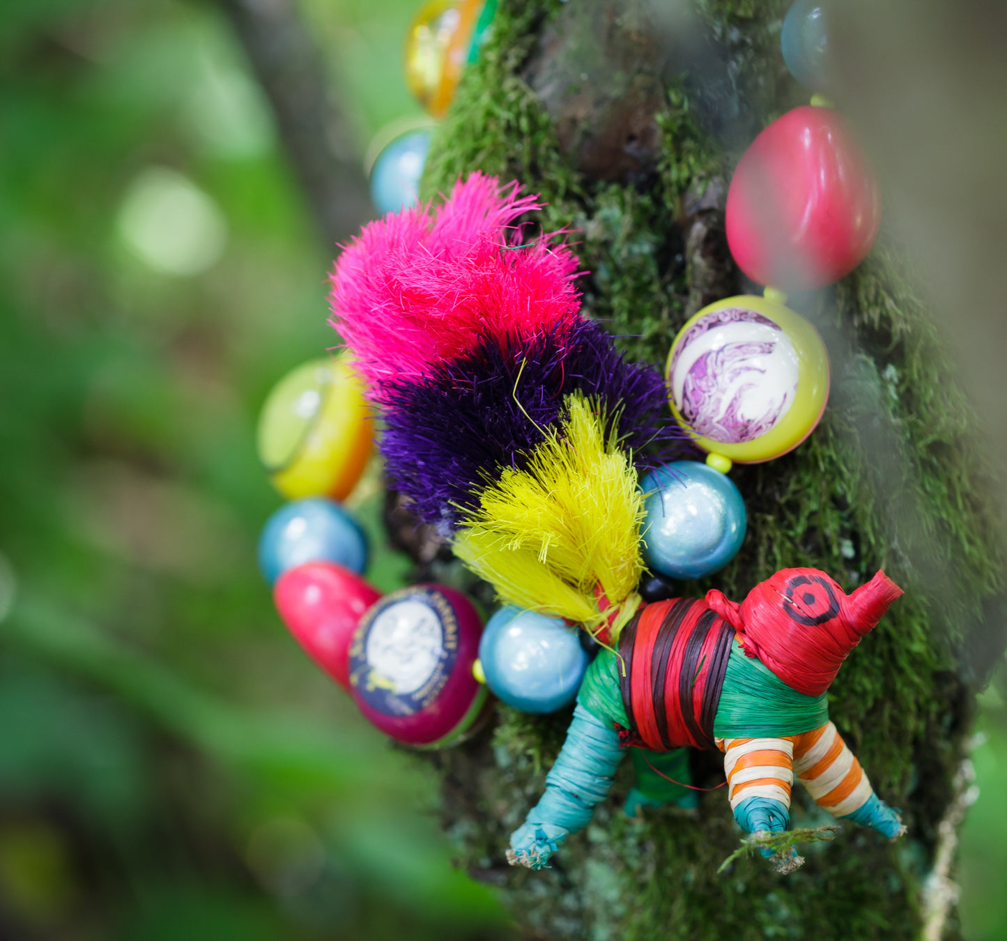 Handmade Colourful Racoon Necklace | Hopetown & Hunter