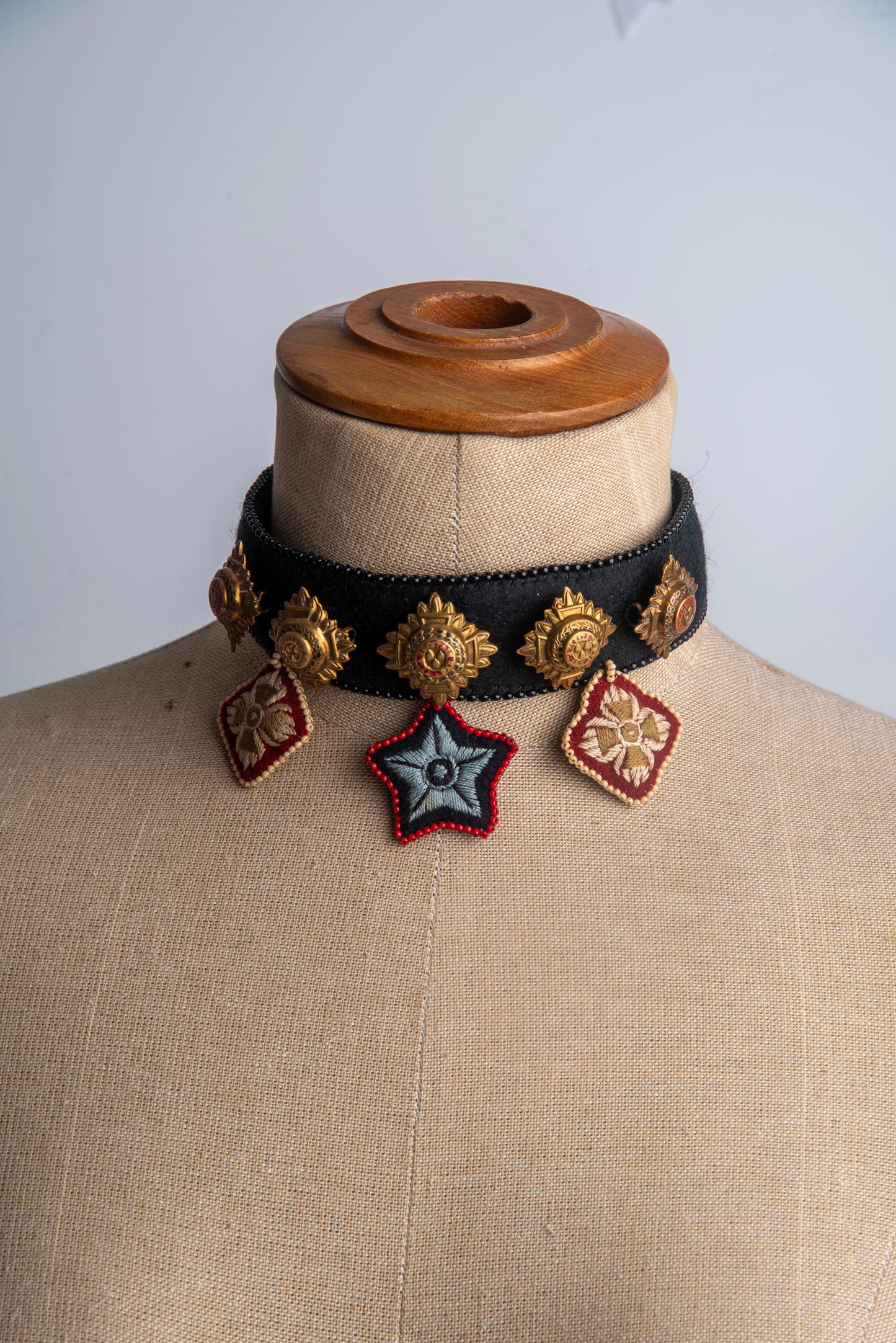 Handmade Military Pipe Choker Necklace | Hopetown & Hunter