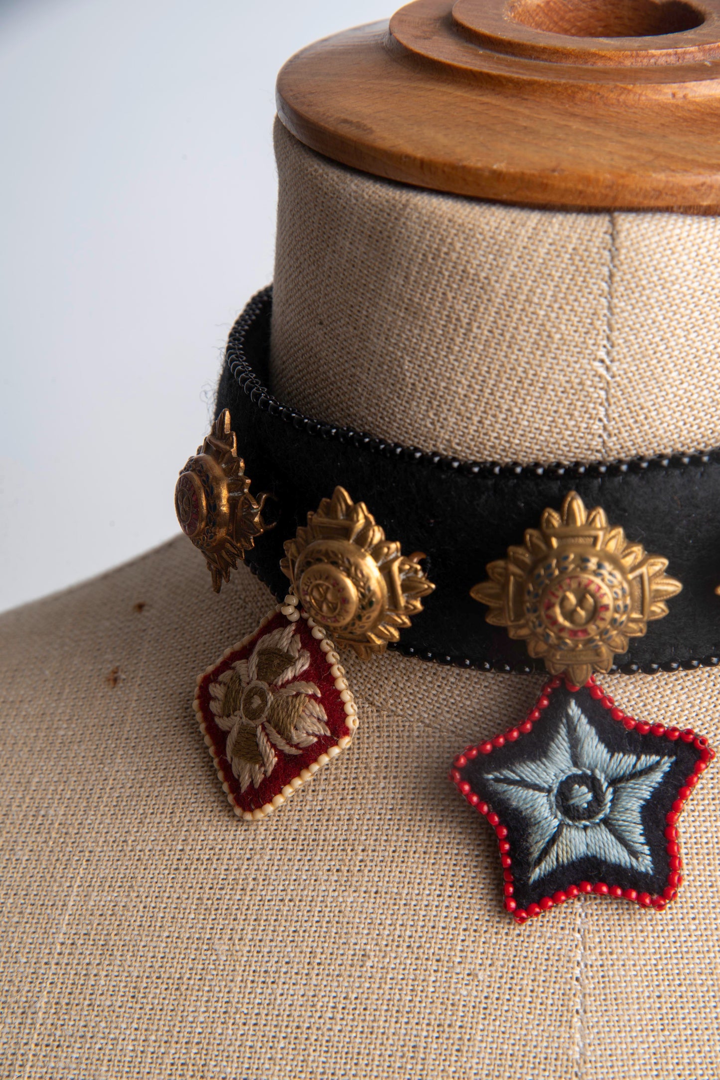 Handmade Military Pipe Choker Necklace | Hopetown & Hunter