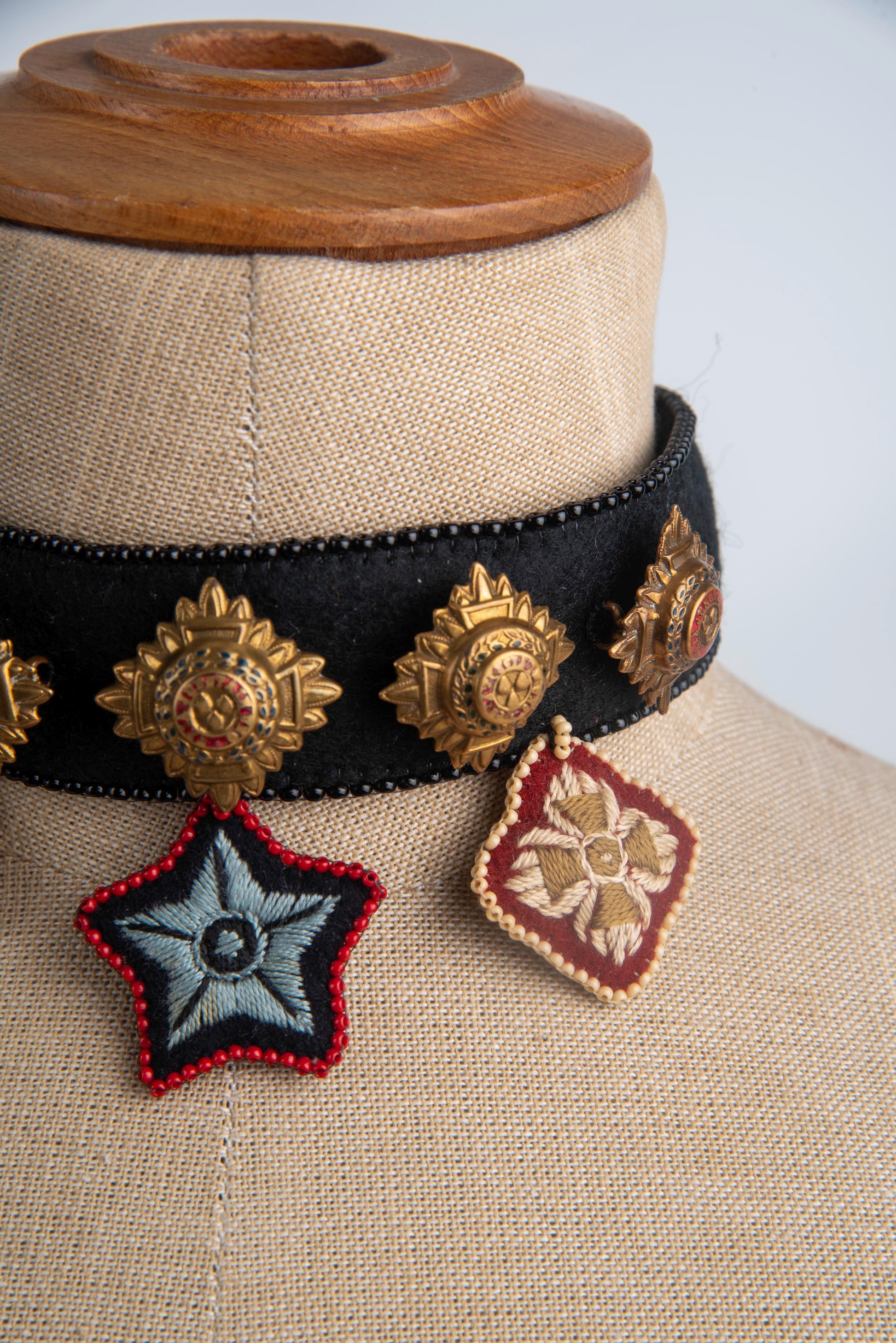 Handmade Military Pipe Choker Necklace | Hopetown & Hunter