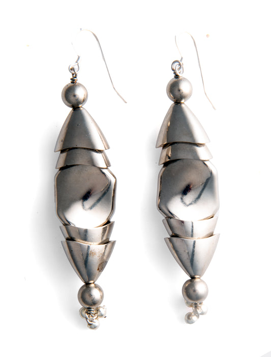 Silver Waves and Fish Earrings | Hopetown & Hunter